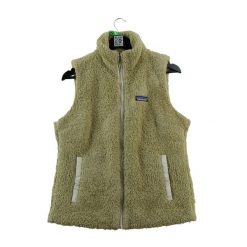 Second life - Kurtka polarowa damska beżowa - Stan bardzo dobry. Brązowe kurtki damskie Patagonia, m, bez wzorów, z materiału, bez kaptura. Za 217.36 zł.