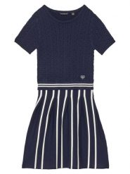 Guess Sukienka codzienna J5YK18 Z3OI0 Granatowy Regular Fit. Niebieskie sukienki dla dziewczynek Guess, z aplikacjami, z wiskozy, bez ramiączek. Za 239.99 zł.