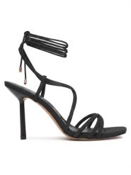 Aldo Sandały Talyia 14298576 Czarny. Czarne sandały damskie Aldo, bez wzorów, ze skóry, bez obcasa, na szpilce, bez zapięcia. Za 399.99 zł.