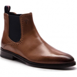 Sztyblety JOOP! - Kleitos 4140004162 Cognac 703. Brązowe botki męskie JOOP!, z materiału. Za 759.00 zł.