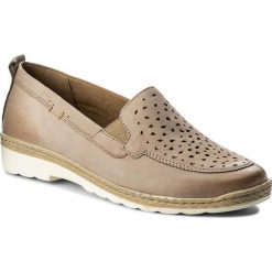 Półbuty LASOCKI - WI23-VELWET-01 Beżowy. Brązowe półbuty damskie Lasocki, z nubiku. Za 149.99 zł.