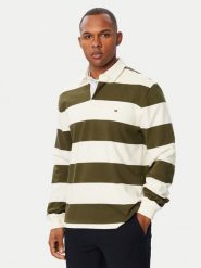 Tommy Hilfiger Polo Essential MW0MW45692 Zielony ciemny Regular Fit. Zielone koszulki polo męskie Tommy Hilfiger, l, bez wzorów, z bawełny, bez ramiączek. Za 569.99 zł.