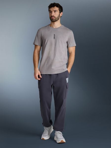 4F T-shirt regular z nadrukiem męski - szary XL. Szare t-shirty męskie 4f, m, bez wzorów, bez kołnierzyka. W wyprzedaży za 49.99 zł.