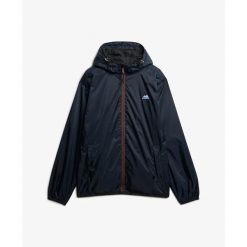 Windbreaker Superdry. Niebieskie kurtki męskie Superdry., bez wzorów, z softshellu, eleganckie, bez kaptura. Za 419.90 zł.