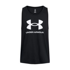 Podkoszulek Under Armour Sportstyle Logo Tank, Mężczyźni. Białe t-shirty męskie Under Armour, m, bez wzorów, z bawełny, bez kołnierzyka. Za 186.50 zł.