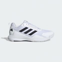 Buty Novaflight 2 Indoor. Białe buty sportowe męskie Adidas, z materiału, bez zapięcia, do siatkówki. Za 479.00 zł.
