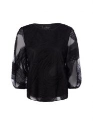 S.Oliver BLACK LABEL bluzka z szyfonu Kobiety czarny, 48. Czarne bluzki damskie s.Oliver BLACK LABEL, s, bez wzorów, z szyfonu, eleganckie, bez kołnierzyka, bez ramiączek. Za 379.95 zł.