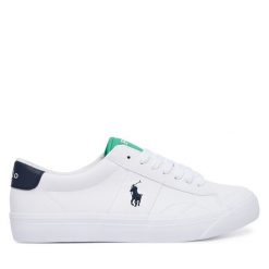 Sneakersy Polo Ralph Lauren. Białe trampki i tenisówki chłopięce Polo Ralph Lauren, bez wzorów, bez zapięcia. Za 389.99 zł.