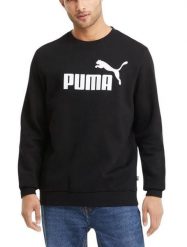 Męska bluza sportowa dresowa czarna PUMA ESS Big Logo 586678-01. Czarne bluzy męskie Puma, l, bez wzorów, z bawełny, bez kaptura. Za 119.00 zł.