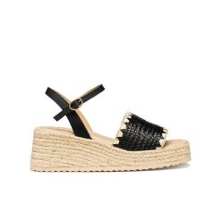 Damskie sandały na koturnie Geox Alemeria. Czarne sandały damskie Converse, bez wzorów, z gumy, bez obcasa, na koturnie, bez zapięcia. Za 332.00 zł.