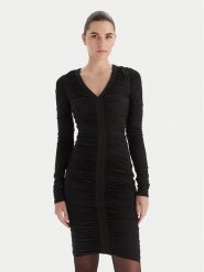 Marciano Guess Sukienka koktajlowa 5BGK25 6257A Czarny Slim Fit. Czarne sukienki damskie Marciano Guess, z aplikacjami, z syntetyku, wizytowe, bez kołnierzyka, bez ramiączek. Za 889.99 zł.