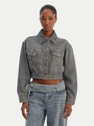 HUGO Kurtka jeansowa Galatea_B 50553000 Niebieski Oversize. Niebieskie kurtki damskie Hugo, m, bez wzorów, z bawełny, bez kaptura. Za 749.99 zł.