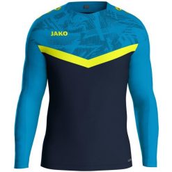 Bluza Jako Iconic. Niebieskie bluzy damskie Jako, na zimę, bez wzorów, bez kaptura. Za 308.00 zł.