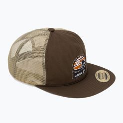 Czapka z daszkiem męska Hurley Mavericks Trucker. Brązowe czapki i kapelusze męskie Hurley, bez wzorów, sportowe. Za 69.99 zł.