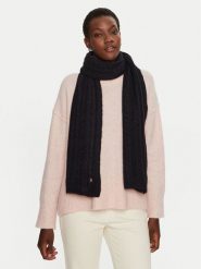 Tommy Hilfiger Szalik Timeless AW0AW16990 Granatowy. Niebieskie czapki i kapelusze damskie Tommy Hilfiger, bez wzorów, z materiału. Za 399.99 zł.