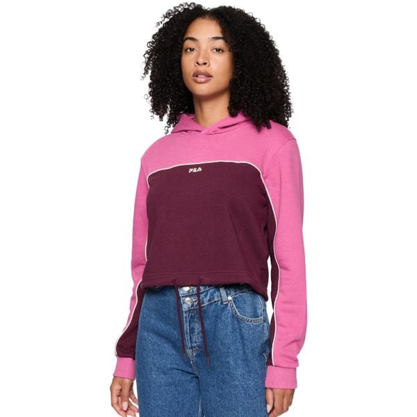 Bluza damska Fila Laagna. Czerwone bluzy damskie Fila, m, bez wzorów, z dresówki, bez kaptura. Za 223.00 zł.