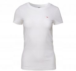 Hitec Damska koszulka z krótkim rękawem Hi-tec LADY PLAYO II SLIM biały rozmiar M. Białe t-shirty damskie HITEC, m, bez wzorów, bez kołnierzyka. Za 37.25 zł.