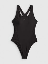 4F Kostium kąpielowy jednoczęściowy damski - czarny M. Czarne kostiumy jednoczęściowe damskie 4f, m, bez wzorów, z materiału, do pływania. Za 129.99 zł.