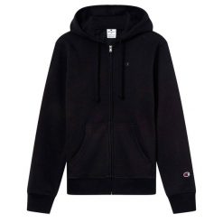 Bluza Champion Z Kapturem Full Zip Dorośli. Czarne bluzy sportowe męskie Champion, s, bez wzorów, z bawełny, z kapturem. Za 305.99 zł.