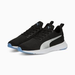 Buty sportowe damskie Puma FLYER RUNNER FEMME 19551709. Czarne obuwie sportowe damskie Puma, bez wzorów, z gumy, do biegania. Za 167.13 zł.