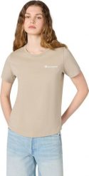 Champion Koszulka damska Champion Short Sleeve T-shirt beżowa 118408 MS041 L. Brązowe t-shirty damskie Champion, l, bez wzorów, bez kołnierzyka. Za 106.91 zł.