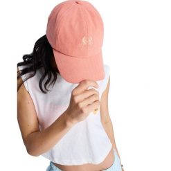 Czapka damska SLIDE AWAY. Brązowe czapki i kapelusze damskie Roxy, bez wzorów, z bawełny. Za 129.99 zł.