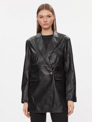 JJXX Marynarka Mary 12227940 Czarny Regular Fit. Czarne żakiety damskie JJXX, xs, bez wzorów, ze skóry. Za 239.99 zł.