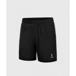 Spodenki sportowe męskie Performance. Czarne krótkie spodenki sportowe męskie NORDICDOTS, l, bez wzorów, z materiału, do biegania. Za 185.00 zł.