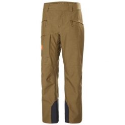 Spodnie narciarskie dla kobiet Helly Hansen Powderqueen. Brązowe spodnie materiałowe damskie Helly Hansen, bez wzorów. Za 1,175.00 zł.
