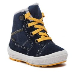 Śniegowce Superfit. Niebieskie buty zimowe dziewczęce Superfit, z gore-texu, bez zapięcia. Za 319.99 zł.
