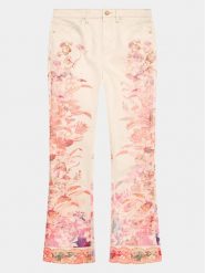 Guess Spodnie materiałowe J3GB10 D2G62 Kolorowy Regular Fit. Spodnie materiałowe dla dziewczynek Guess, z aplikacjami, z bawełny. Za 249.99 zł.