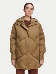 Marella Kurtka puchowa Angus 2623486094 Brązowy jasny Regular Fit. Brązowe kurtki damskie Marella, bez wzorów, z puchu, bez kaptura. Za 2,019.00 zł.
