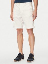 Aeronautica Militare Szorty materiałowe 261BE0278UCT04292 Biały Regular Fit. Białe szorty męskie Aeronautica Militare, m, bez wzorów, z bawełny. Za 539.99 zł.
