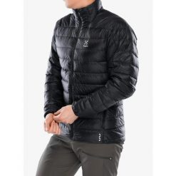 Kurtka puchowa męska Haglofs L.I.M Down Jacket. Czarne kurtki sportowe męskie Haglöfs, l, bez wzorów, z puchu, trekkingowe. W wyprzedaży za 1,000.10 zł.