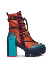 United Nude Trzewiki Grip Desert Mid 11035992165 Pomarańczowy. Brązowe botki damskie United Nude, ze skóry, bez obcasa, na słupku, bez zapięcia. Za 1,689.00 zł.