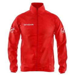 Kurtka Sportowa Givova Basico 3XL - Lekka i Oddychająca. Czerwone kurtki męskie Givova, m, bez wzorów, z nylonu, do piłki nożnej. Za 149.99 zł.