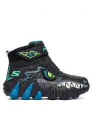 Skechers Śniegowce Skech-O-Saurus Lights 2.0 400122L BKLM Czarny. Czarne buty zimowe chłopięce Skechers, bez wzorów, ze skóry, bez zapięcia. Za 219.99 zł.