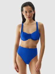 4F Góra od bikini damska - kobaltowa S. Niebieskie bikini damskie 4f, na lato, s, bez wzorów. W wyprzedaży za 39.99 zł.