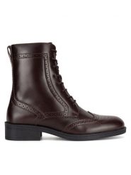 Gino Rossi Botki PIA-116099 Brązowy. Brązowe botki damskie Gino Rossi, ze skóry, bez obcasa, na płaskiej podeszwie, bez zapięcia. Za 399.99 zł.