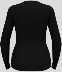 Bluza termoaktywna damska Odlo Active Warm Eco BL Top Crew Neck LS - black. Czarne bielizna termoaktywna damska Odlo, bez wzorów, bez ramiączek. Za 180.51 zł.