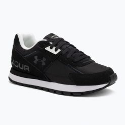 Buty Under Armour Essential Runner. Czarne buty sportowe męskie Under Armour, bez zapięcia, na fitness i siłownię. Za 279.99 zł.