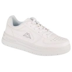 Buty Kappa Bash Dlx 243384-1014 białe. Białe obuwie sportowe damskie bez wzorów, z gumy. Za 235.03 zł.