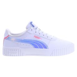 Buty Puma Carina 2.0 Deep Dive Jr 396545 01. Białe obuwie sportowe damskie Puma, bez wzorów, z materiału, trekkingowe. Za 251.00 zł.