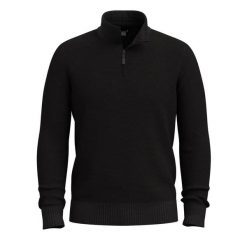 Bluza z zamkiem 1/2 Smartwool Sparwood. Czarne bluzy męskie Smartwool, l, bez wzorów, z dzianiny, bez kaptura. Za 495.50 zł.