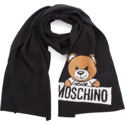 Szal MOSCHINO - 30572 M1857 016. Czarne szaliki męskie MOSCHINO, z materiału. Za 439.00 zł.