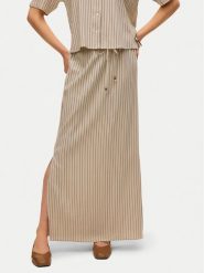 Vero Moda Spódnica maxi Mymilo 10321622 Beżowy Regular Fit. Brązowe spódnice damskie Vero Moda, xl, bez wzorów, ze lnu, maxi. Za 119.99 zł.