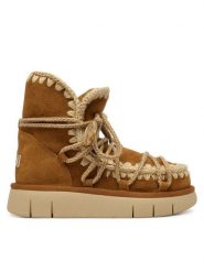 Mou Śniegowce MU.FW531024A Brązowy. Brązowe śniegowce i trapery damskie Mou, ze skóry. Za 1,139.00 zł.