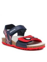 Sandały Geox. Niebieskie sandały chłopięce Geox, bez zapięcia. Za 299.99 zł.