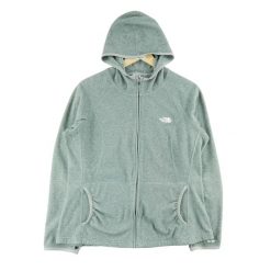 Damska szara polarowa kurtka TNF. Szare kurtki sportowe damskie The North Face, l, bez wzorów, z polaru, bez kaptura, trekkingowe. Za 170.36 zł.