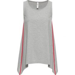 Top z kontrastowymi paskami bonprix jasnoszary melanż - czerwony. Topy damskie marki bonprix. Za 34.99 zł.
